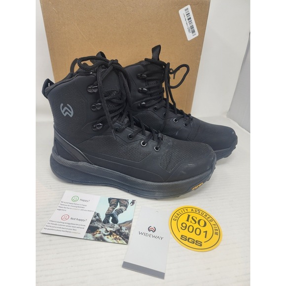 Wideway Mens Military Tactical Boots Black Side Zip Hiking Duty Size‎ 10 main image 13
